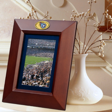 Tennessee Titans 5" x 7" Vertical Brown Picture Frame