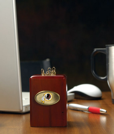 Washington Redskins Wood Paper Clip Holder