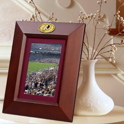 Washington Redskins 5" x 7" Vertical Brown Picture Frame