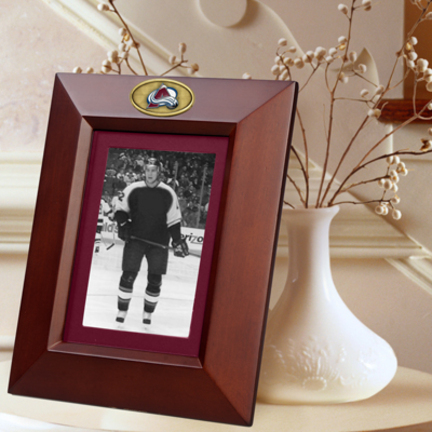 Colorado Avalanche 5" x 7" Vertical Brown Picture Frame