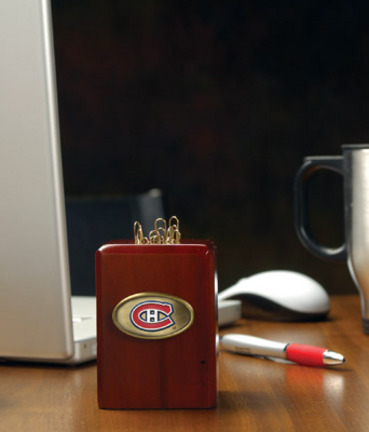 Montreal Canadiens Wood Paper Clip Holder