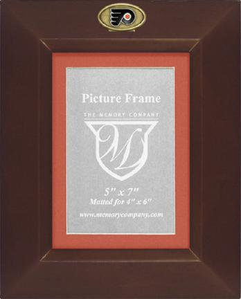 Philadelphia Flyers 5" x 7" Vertical Brown Picture Frame