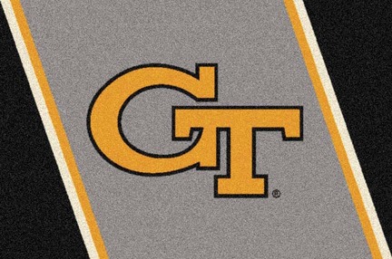 Georgia Tech Yellow Jackets "GT" 4' x 6' Team Door Mat