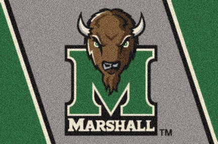 Marshall Thundering Herd "M" 7' 8" x 10' 9" Team Spirit Area Rug