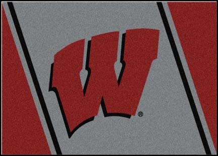 Wisconsin Badgers "W" 2'8"x 3'10" Team Spirit Area Rug