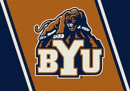 Brigham Young (BYU) Cougars 2'8" x 3'10" Team Spirit Area Rug