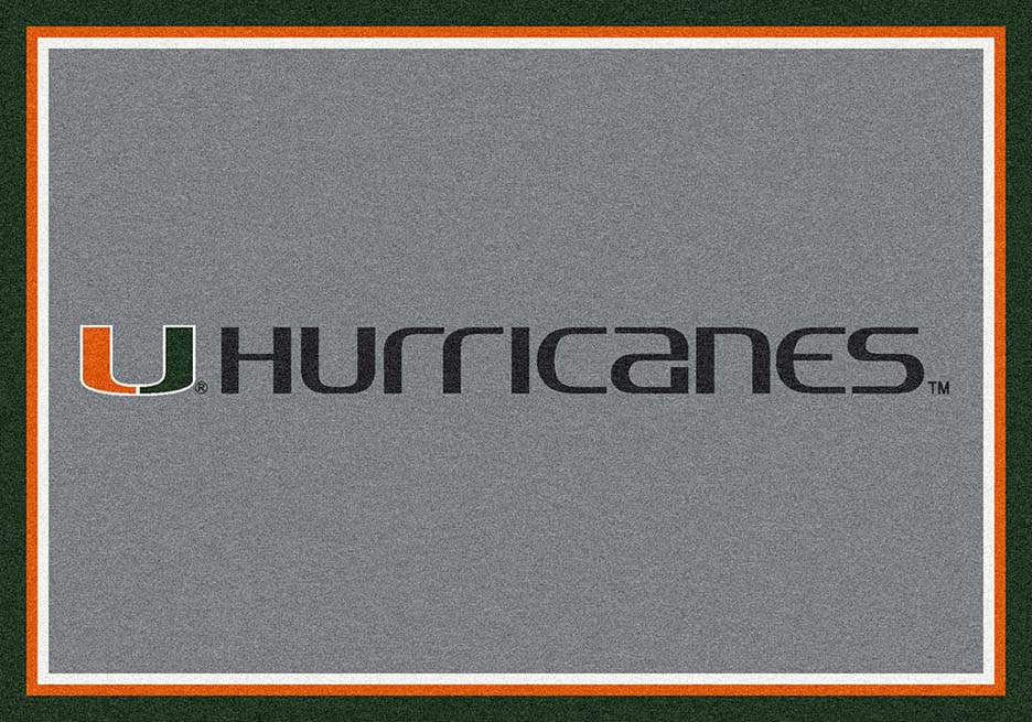 Miami Hurricanes 5' x 8' Team Door Mat