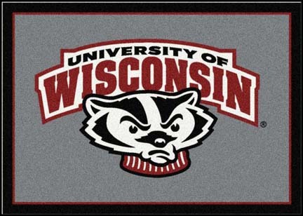 Wisconsin Badgers "Mascot" 2'8"x 3'10" Team Spirit Area Rug