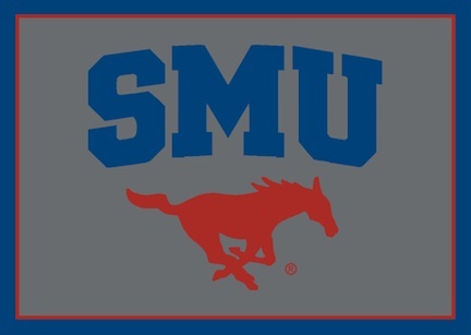 Southern Methodist (SMU) Mustangs 5'4"x 7' 8" Team Spirit Area Rug