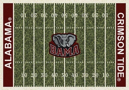 Alabama Crimson Tide 3' 10" x 5' 4" Home Field Area Rug