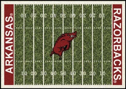 Arkansas Razorbacks 5' 4" x 7' 8" NCAA Home Field Area Rug