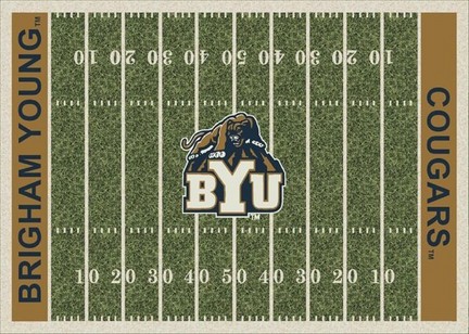 Brigham Young (BYU) Cougars 7' 8" x 10' 9" NCAA Home Field Area Rug