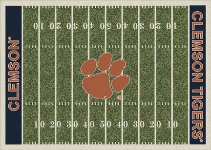 Clemson Tigers 7' 8" x 10' 9" NCAA Home Field Area Rug