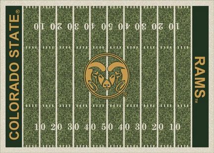 Colorado State Rams 3' 10" x 5' 4" Home Field Area Rug