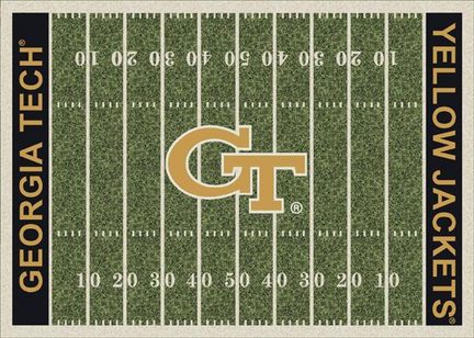 Georgia Tech Yellow Jackets 5' 4" x 7' 8" NCAA Home Field Area Rug