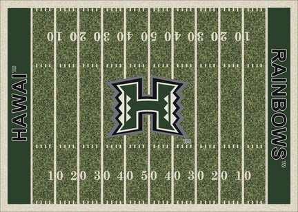 Hawaii Rainbow Warriors 5' 4" x 7' 8" NCAA Home Field Area Rug