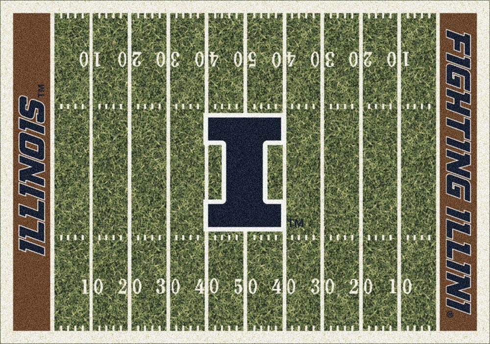Illinois Fighting Illini 5' 4" x 7' 8" NCAA Home Field Area Rug