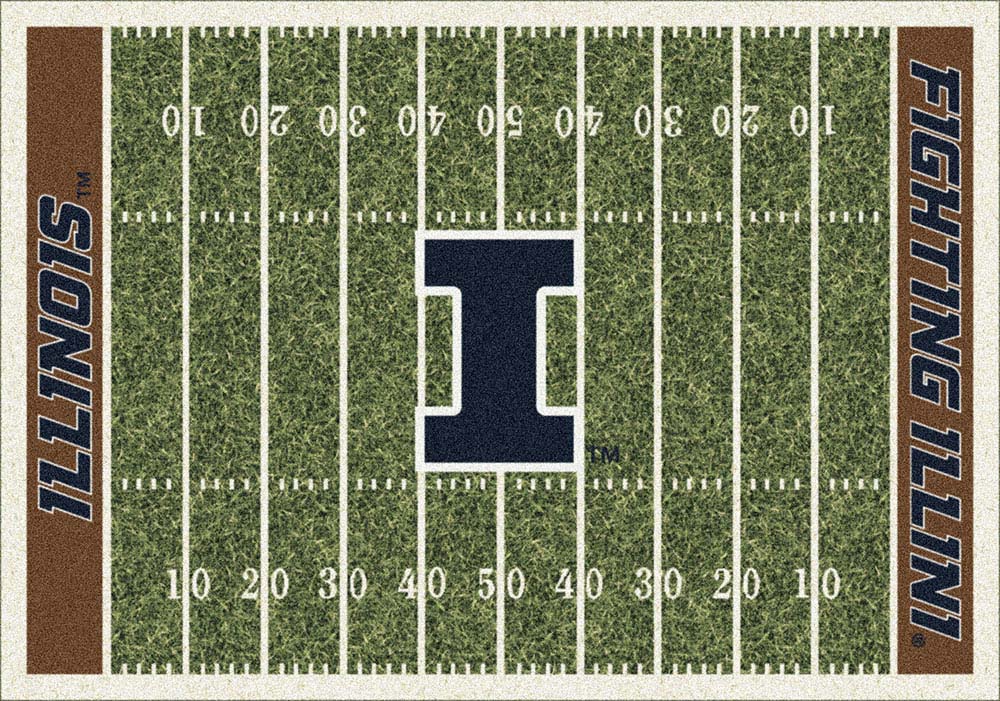 Illinois Fighting Illini 3' 10" x 5' 4" Home Field Area Rug