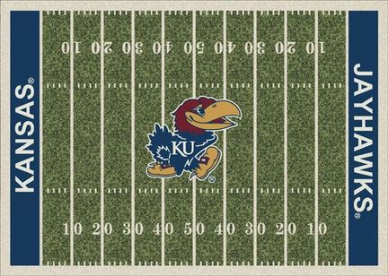 Kansas Jayhawks 5' 4" x 7' 8" NCAA Home Field Area Rug