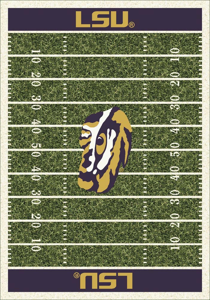 Louisiana State (LSU) Tigers 7' 8" x 10' 9" NCAA Home Field Area Rug