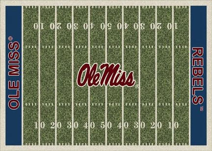 Mississippi (Ole Miss) Rebels 3' 10" x 5' 4" Home Field Area Rug