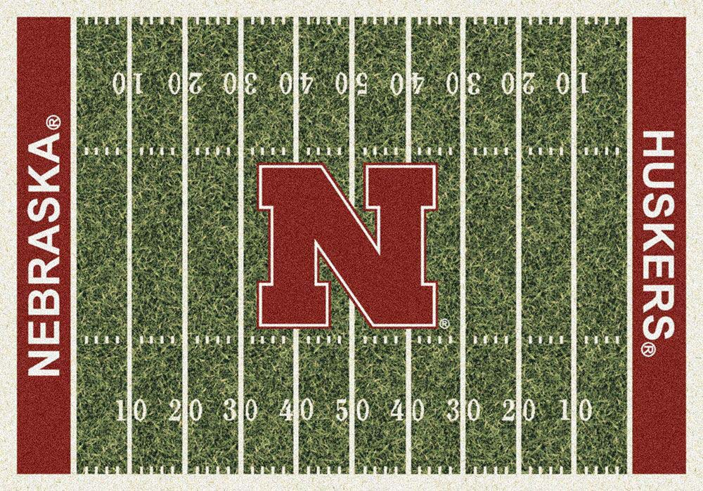 Nebraska Cornhuskers 7' 8" x 10' 9" NCAA Home Field Area Rug