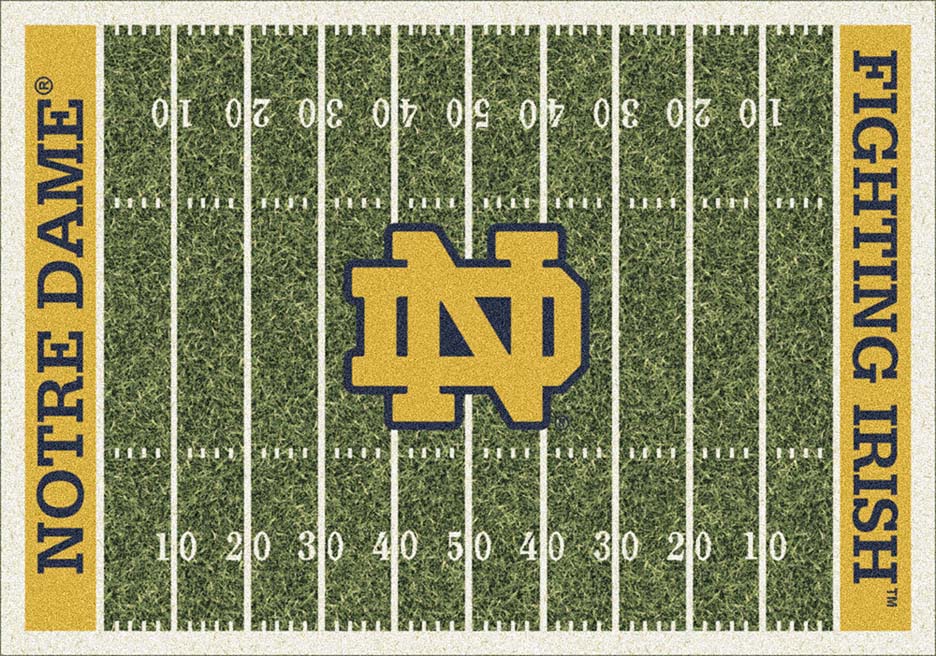 Notre Dame Fighting Irish 5' 4" x 7' 8" NCAA Home Field Area Rug