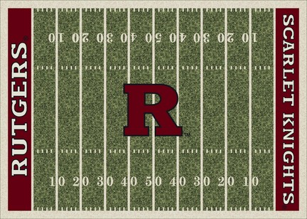 Rutgers Scarlet Knights 7' 8" x 10' 9" NCAA Home Field Area Rug