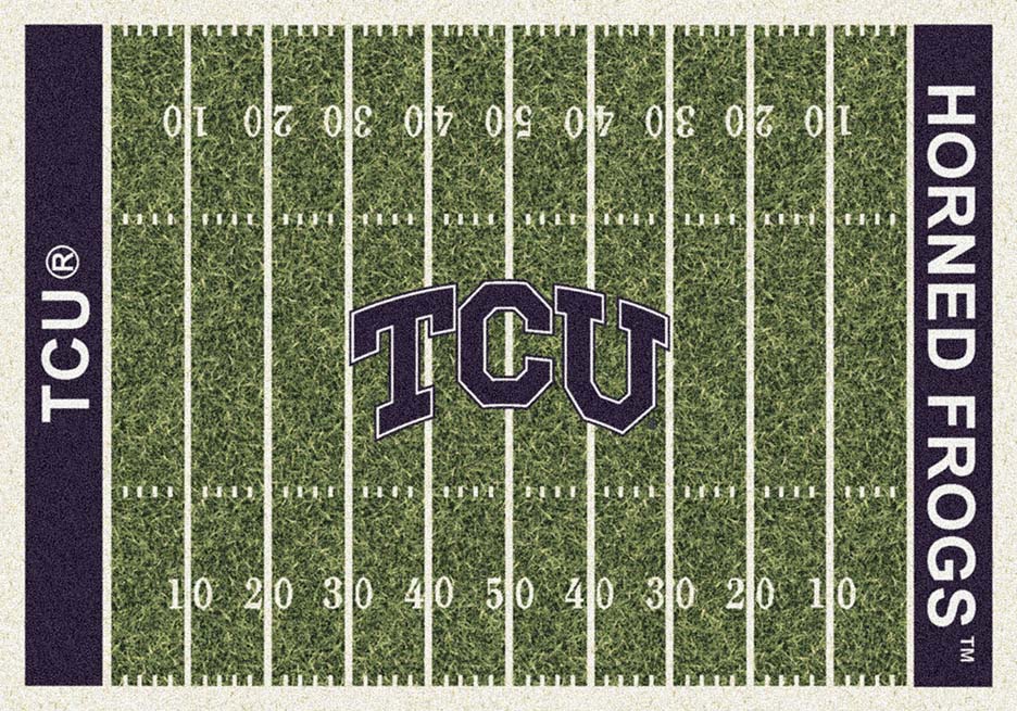 Texas Christian Horned Frogs 5' 4" x 7' 8" NCAA Home Field Area Rug