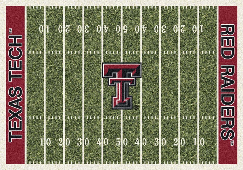 Texas Tech Red Raiders 7' 8" x 10' 9" NCAA Home Field Area Rug