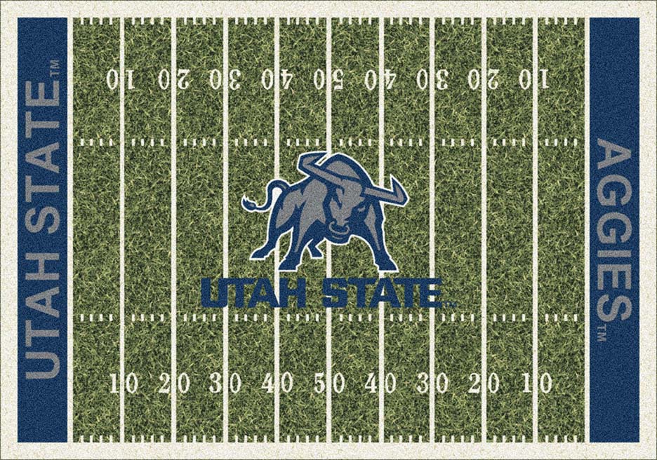 Utah State Aggies 7' 8" x 10' 9" Home Field Area Rug