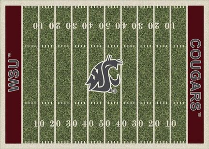 Washington State Cougars 3' 10" x 5' 4" Home Field Area Rug