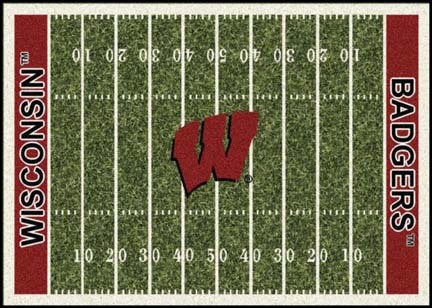 Wisconsin Badgers 7' 8" x 10' 9" NCAA Home Field Area Rug