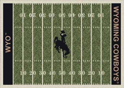 Wyoming Cowboys 5' 4" x 7' 8" NCAA Home Field Area Rug