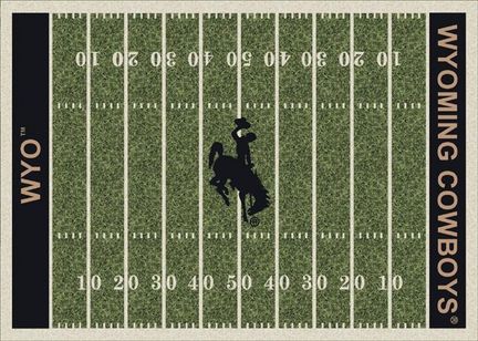 Wyoming Cowboys 7' 8" x 10' 9" NCAA Home Field Area Rug