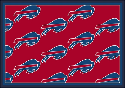 Buffalo Bills 7' 8" x 10' 9" Team Repeat Area Rug (Red)