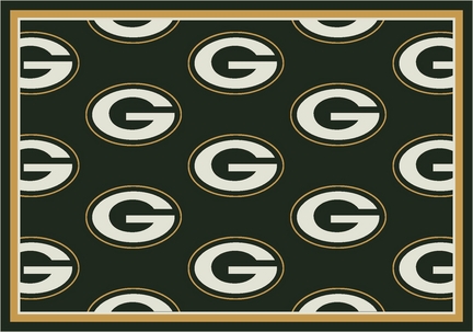 Green Bay Packers 7' 8" x 10' 9" Team Repeat Area Rug (Green)