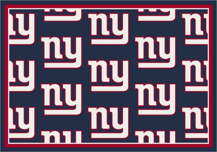 New York Giants 7' 8" x 10' 9" Team Repeat Area Rug (Navy Blue)