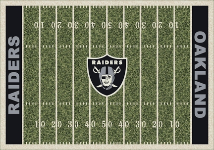 Oakland Raiders 5' 4" x 7' 8" NFL Home Field Area Rug