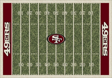 San Francisco 49ers 5' 4" x 7' 8" NFL Home Field Area Rug