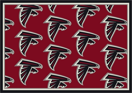 Atlanta Falcons 5' 4" x 7' 8" Team Repeat Area Rug (Red)