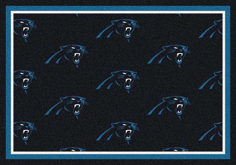 Carolina Panthers 3' 10" x 5' 4" Team Repeat Area Rug (Blue)