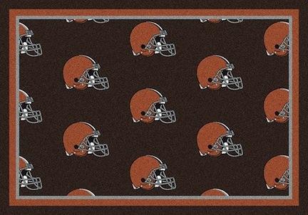 Cleveland Browns 5' 4" x 7' 8" Team Repeat Area Rug (Brown)