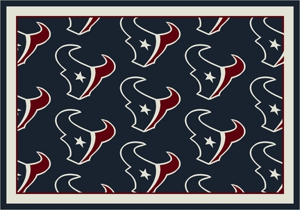 Houston Texans 3' 10" x 5' 4" Team Repeat Area Rug (Navy Blue)