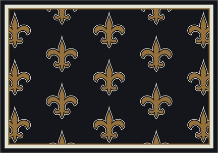 New Orleans Saints 7' 8" x 10' 9" Team Repeat Area Rug (Black)