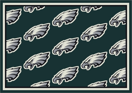 Philadelphia Eagles 3' 10" x 5' 4" Team Repeat Area Rug (Green)