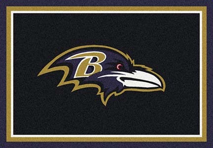 Baltimore Ravens 7' 8" x 10' 9" Team Spirit Area Rug (Black)