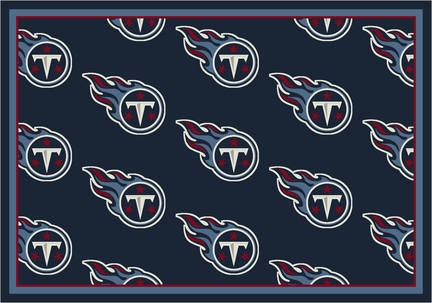 Tennessee Titans 3' 10" x 5' 4" Team Repeat Area Rug (Navy Blue)