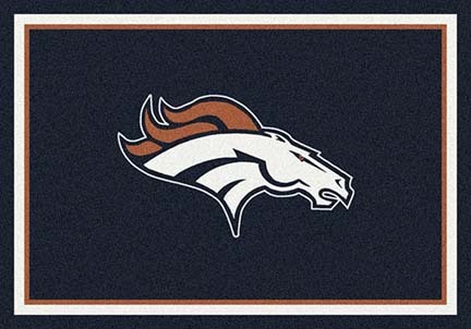 Denver Broncos 3' 10" x 5' 4" Team Spirit Area Rug (Navy Blue)