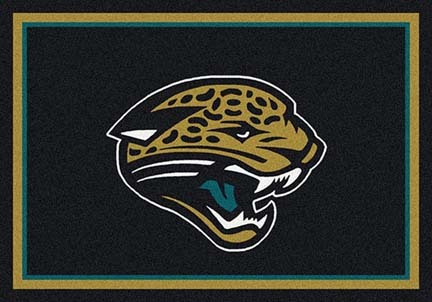 Jacksonville Jaguars 7' 8" x 10' 9" Team Spirit Area Rug (Black)